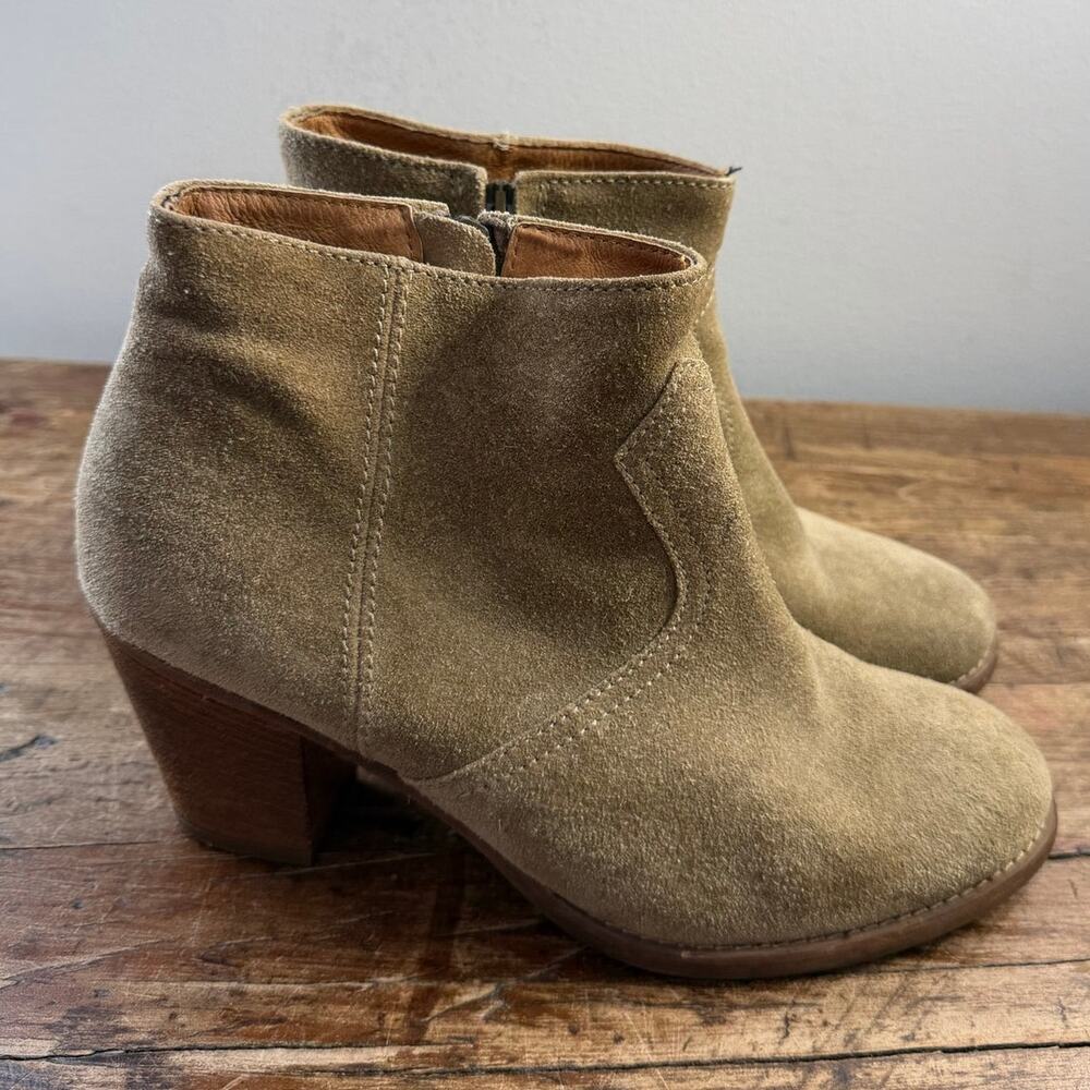 Madewell 1937 Suede Ankle Booties size 8